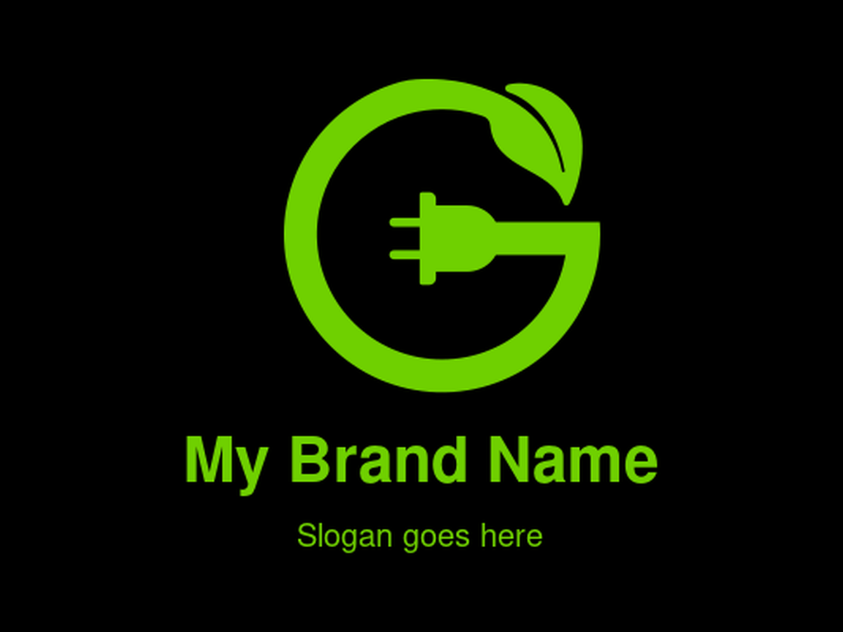 Electric Plug with Letter G Logo Design for Sustainable Energy Brands
